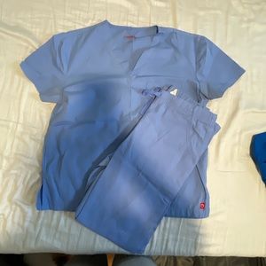 Light blue scrubs